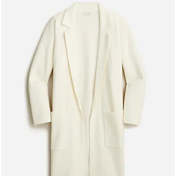 J. Crew Sweaters Nwt J Crew Ella Open Front Sweater Blazer In Ivory